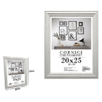 Trade Shop Traesio-cornice Per Fotografie Quadri Tele Poster Portafoto 20x25cm Modello Silver 71617 -