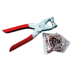 Trade Shop Traesio-pinza Fustellatrice Per Occhielli E Borchie + 30 Borchie Cinture Borse Scarpe -