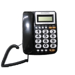 Trade Shop Traesio-telefono Con Tasti Grandi Vivace Display Lcd Extra Large Rainbow T2025cid Nero -