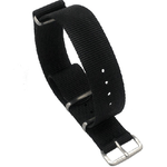 Trade Shop Traesio-cinturino In Nylon Universale Ricambio Per Orologio Larghezza 16mm Nero -