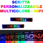 Trade Shop Traesio-insegna Luminosa A Led Scritta Personalizzata Scorrevole Tabella 100 X 20 Cm -