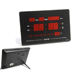 Trade Shop Traesio-orologio Digitale Da Parete Muro A Led Datario Sveglia Temperatura Jh-2315l -