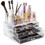 Cleafe-organizzatore Porta Cosmetici Make Up Con 16 Comparti Espositore Organizer -