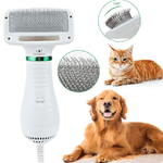 Trade Shop Traesio-spazzola E Phon Asciugatore Per Cani E Gatti Animali Domestici 2 In 1 Toeletta -