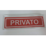 Trade Shop Traesio-portaetichette Privato Adesive In Pvc Etichetta Interna Intercambiabile -