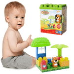 Trade Shop Traesio-costruzioni Per Bambini Animali Della Foresta 14pz Con Personaggio E Accesssori -