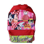 Trade Shop Traesio-zaino Americano Minnie Disney Multicolore Bambine Asilo Tempo Libero Elementari -