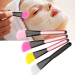 Trade Shop Traesio-pennello Piatto Silicone Angolare Applicare Maschera Viso Spazzola Make Up -