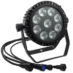 Trade Shop Traesio-ip 65 Waterproof Led Par 9x20 Rgbw 4in1 Full Color Resistenti All'acqua -