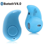 Trade Shop Traesio-micro Auricolare S530 Bluetooth Microfono Cuffie Mono Mini Piccolo Azzurro -