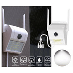 Trade Shop Traesio-ip Camera Wifi Esterno 3mp 1080p Led Lampada Solare Ip66 Telecamera Cam Microsd -