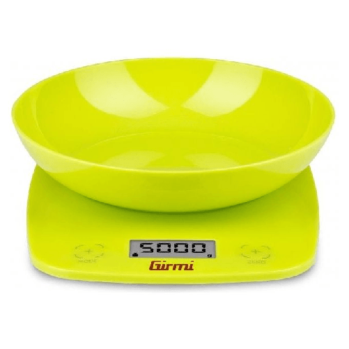 Girmi-PS01-Verde-Superficie-piana-Rotondo-Bilancia-da-cucina-elettronica