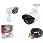 Trade Shop Traesio-telecamera Per Kit Videosorveglianza Waterproof 24 Led 3,6mm Infrarossi Cavo 18m -