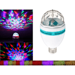 Trade Shop Traesio-lampadina Led Rgb Multicolor Attacco E27 Luce Led Colora Rotante 3watt 3w -