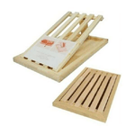 Trade Shop Traesio-tagliere Per Pane In Legno Con Raccogli Briciole E Griglia Removibile 39 X 23 Cm -