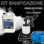 Trade Shop Traesio-kit Sanificazione Di Ambienti Nebulizzatore Spruzzatore + 5lt Soluzione Liquida -