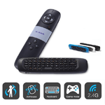 Trade Shop Traesio-puntatore Laser Mouse Tastiera Qwerty Wireless Per Conferenze Presentazioni -