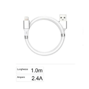 Maxtech-cavo Usb Ricarica Trasferimento Dati A Lightning 2.4a 1mt Iphone Ipad F-ip028 -