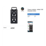 Maxtech-cassa Speaker Bluetooth 40w Altoparlante Effetto Rgb Portatile Batteria Ca-bt012 -
