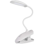 Trade Shop Traesio-lampada Da Tavolo Scrivania A Led Luce Ricaricabile Touch Snodabile Con Pinza -