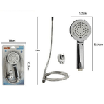 Cleafe-kit Doccetta Doccino Soffione Tondo Doccia Con Laccio 1,8mt Staffa 69334 Bagno -