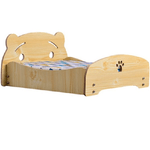 Trade Shop Traesio-letto Cuscino Per Cani Gatti Animali Domestici Durevole In Legno 57 X 47 X 23 Cm -