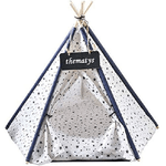 Trade Shop Traesio-tenda Per Cani Gatti Animali Domestici Tepee Cuscino Cestino Lavabile 60x60x90cm -