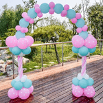 Trade Shop Traesio-arco Palloncini Azzurro E Rosa Per Festa Party Baby Shower Rivelazione Sesso -