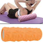 Trade Shop Traesio-rullo Fitness Pilates Schiuma Tubo Esercizi Palestra Yoga Massaggi Schiena 13x33 -