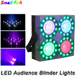 Trade Shop Traesio-accecatore Led 4 X 50 W Rgb Multicolore Blinder Control Dmx Color Change Strobo -