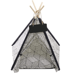 Trade Shop Traesio-tepee Letto Cuscino Lavagna Rimovibile Lavabile Portatile Per Animali 50x50x70cm -