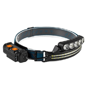 Trade Shop Traesio-torcia Da Testa Frontale Sensore Movimento 68 Led Luce Bianca Rossa Blu -