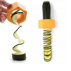 Trade Shop Traesio-taglia Zucchine E Ortaggi A Spirale A Forma Di Dado Tempera Verdure -