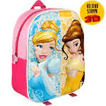 Trade Shop Traesio-zainetto Principesse Disney Belle Cenerentola Stampa 3d Bambine Scuola Asilo -