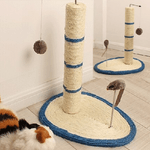 Trade Shop Traesio-tiragraffi Per Gatti Corda Con Pallina Topolino Albero Sisal Gatto Tira Graffi -