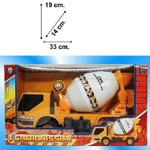 Trade Shop Traesio-betoniera Box Camion 19x33x14 Cm Cantiere Costruzioni Ruota Gioco Bambini Bimbo -