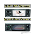 Trade Shop Traesio-autoradio Display Lcd 3.6" Hd Usb Sd Audio Mp5-3310r Per Telecamera Retromarcia -