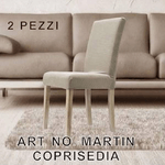 Trade Shop Traesio-set 2 Pezzi Coprisedia Con Spalliera Elasticizzati Martin Vari Colori Copertura -