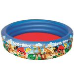 Trade Shop Traesio-piscina 3 Anelli Angry Birds 152 X 30 Cm Mare Piscina Gonfiabile 282 Litri -