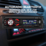 Trade Shop Traesio-stereo Auto Autoradio Bluetooth Ingresso Aux, Sd E Usb 4 X 45w Con Telecomando -