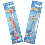 Trade Shop Traesio-spazzolino Con Cappuccio E Morbide Setole Per Bambini Sonic Il Riccio Blu -