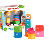 Trade Shop Traesio-torre Colorata Orsetto Gioco Educativo Per Bambini Ideale Da 12 Mesi 11 Pezzi -