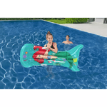 Trade Shop Traesio-materassino Gonfiabile Sirenetta 158x81 Cm Con Maniglie Per Bambine Piscina 9101 -