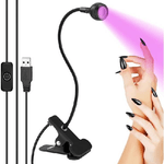 Trade Shop Traesio-lampada Unghie Uv 3w Led Usb Testa Regolabile Gel Colla Uv Professionale Manicure -