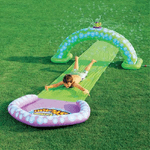 Trade Shop Traesio-scivolo D'acqua Da Giardino Con Arco 488 Cm Divertimento Piscina Mare Estate -