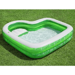 Trade Shop Traesio-piscina Gonfiabile Per Famiglie Con Sedile Tropical Paradise 231x231x51 Cm 54336 -