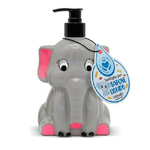 Trade Shop Traesio-bottiglia Portasapone Elefante Per Sapone Liquido 500ml Accessori Set Da Bagno -