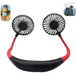 Trade Shop Traesio-mini Ventilatore Portatile Supporto Cuffie Appeso Al Collo Ricaricabile Usb Fan -