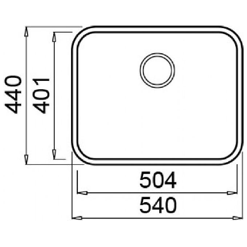 Elleci-Space-500-R50-Lavello-sottopiano-Rettangolare-Acciaio-inossidabile