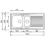 CM-Siros-100x50-2V-Lavello-ad-incasso-Rettangolare-Acciaio-inossidabile